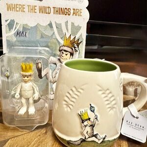Rae Dunn Where The Wild Thing Are Mug with Max Figurine Set